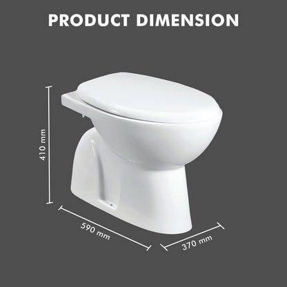 Floor Mounted Ceramic One Piece Close - Selvo Consealed