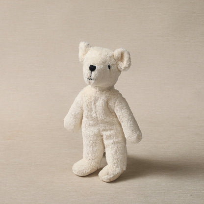 Floppy white stuffed bear