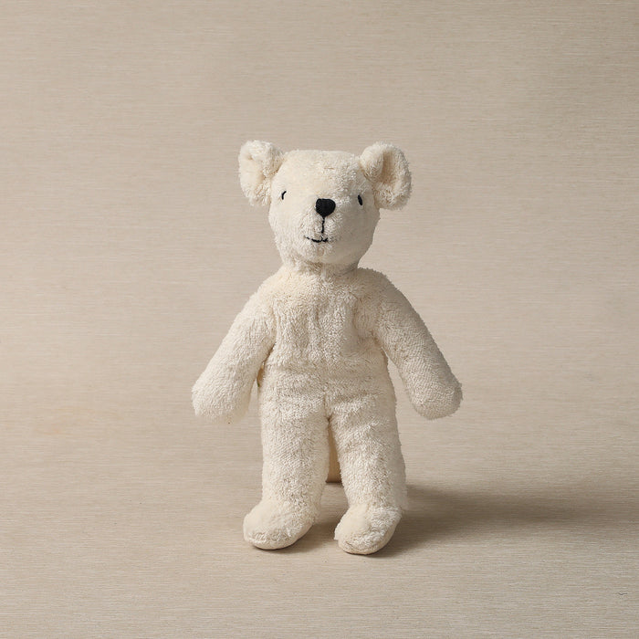Floppy white stuffed bear