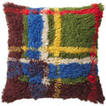 Frances Shag Cushion - Hunter Green Feather Insert