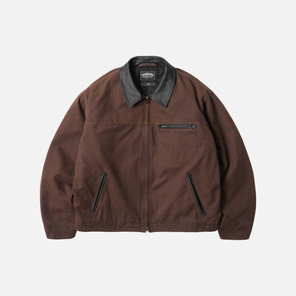 Frizmworks Heavy Canvas Destroyed Work Jacket - Brown