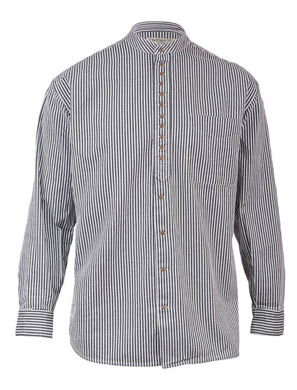Grandfather Shirt - Navy Stripe #color-navy-stripe