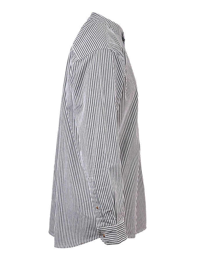 Grandfather Shirt - Navy Stripe #color-navy-stripe