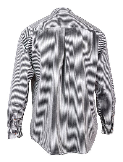 Grandfather Shirt - Navy Stripe #color-navy-stripe