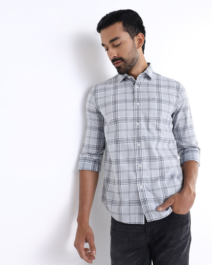 Grey Check Shirt - Farlen