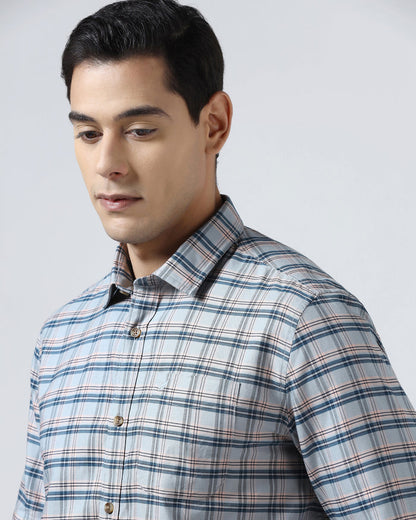 Grey Check Shirt - Valento