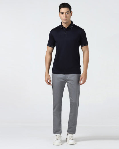 Grey Non Iron Textured Khaki - Poplar