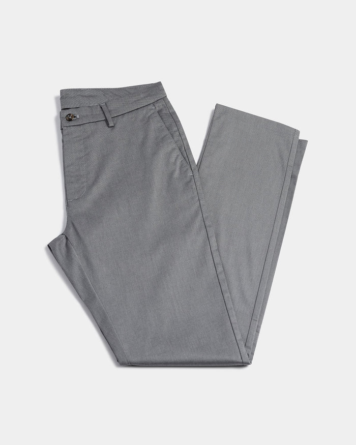 Grey Non Iron Textured Khaki - Poplar