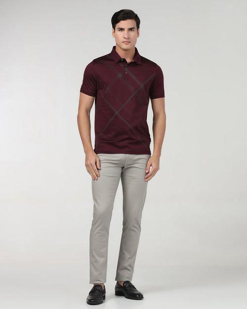 Grey Textured Khakis - Ibis
