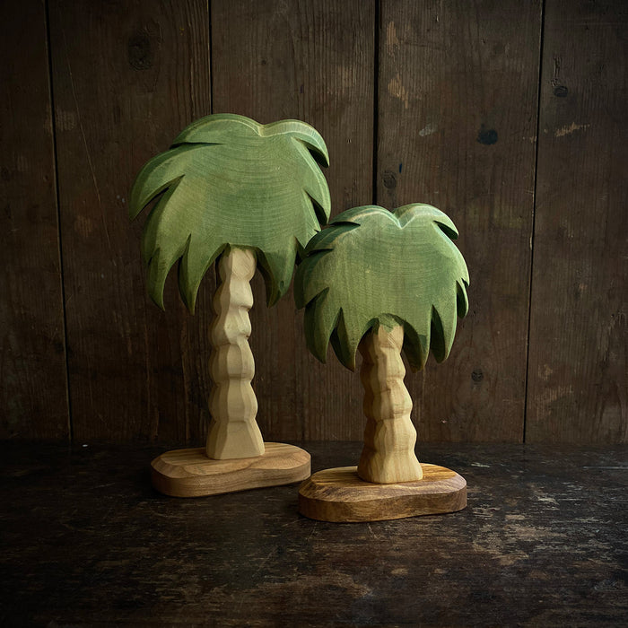 Handcrafted Wooden Medium Palm Tree