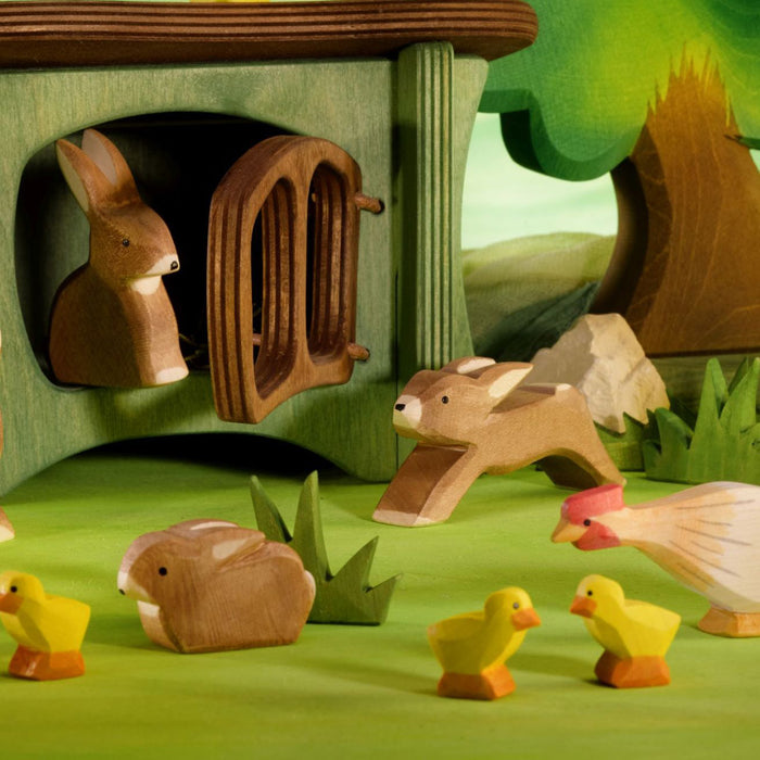 Handcrafted Wooden Rabbit Hutch