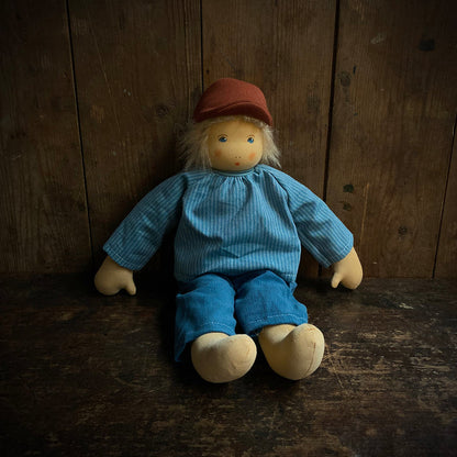 Handmade Cotton/Wool Waldorf Doll - Pepe