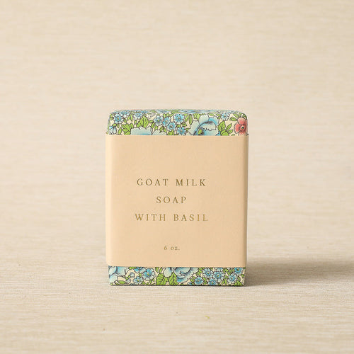 Handmade Goat Milk with Basil Soap