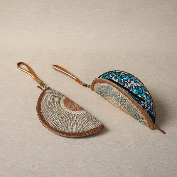 Handwoven Fan Shape Clutch