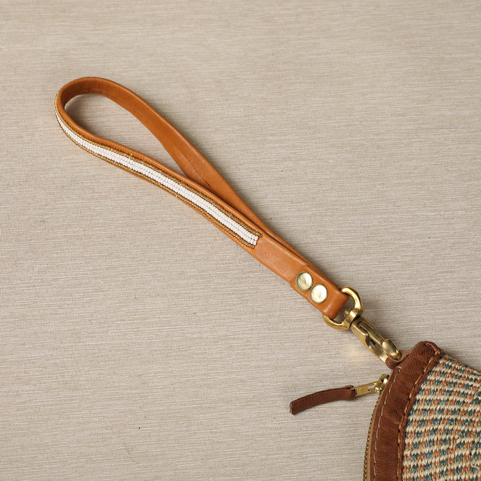 Handwoven Fan Shape Clutch