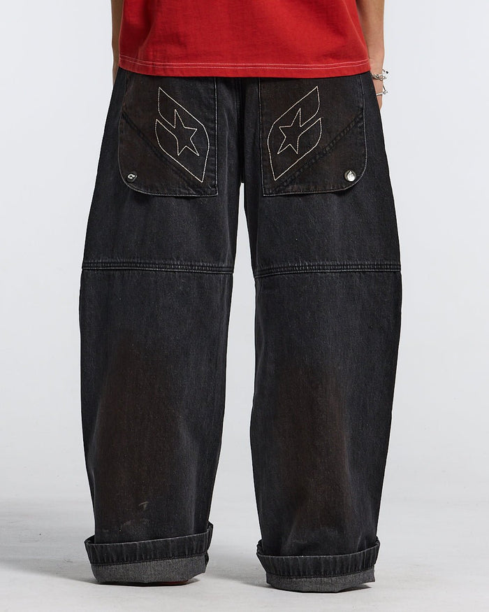 HAZE PANTS DUSTY BLACK - COLD CULTURE
