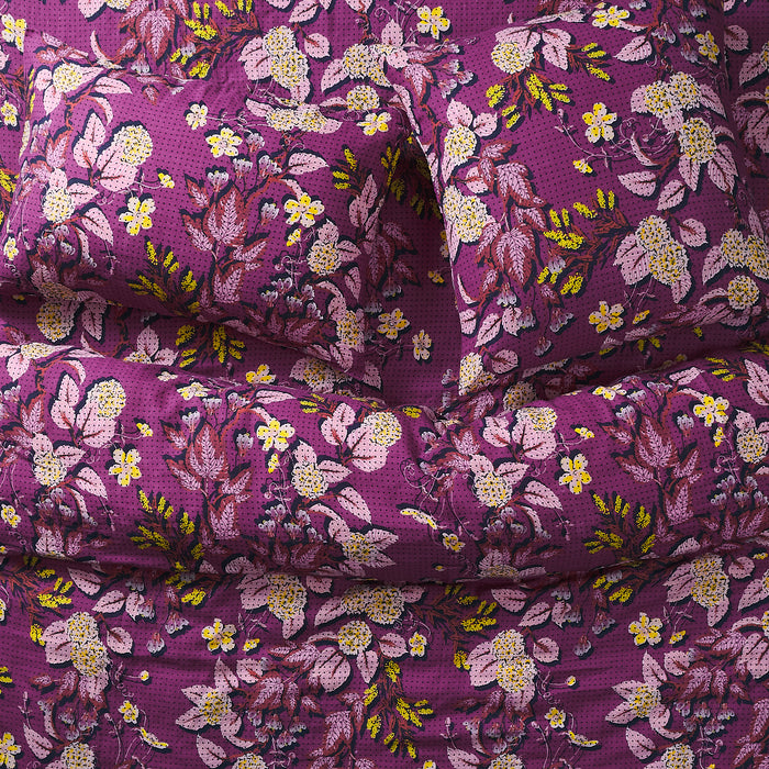 Heidi Linen Sheets - Mulberry Flat Sheet / Queen