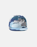 HOCKEY CAP BLUE CAMO - blue camo cap, front view - Cold Culture