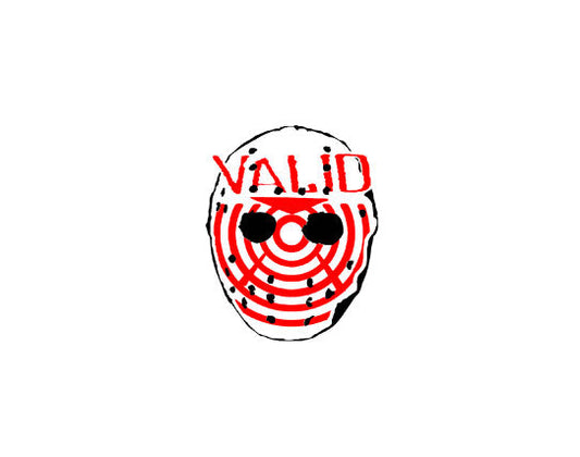 Hockey Face Sticker #11