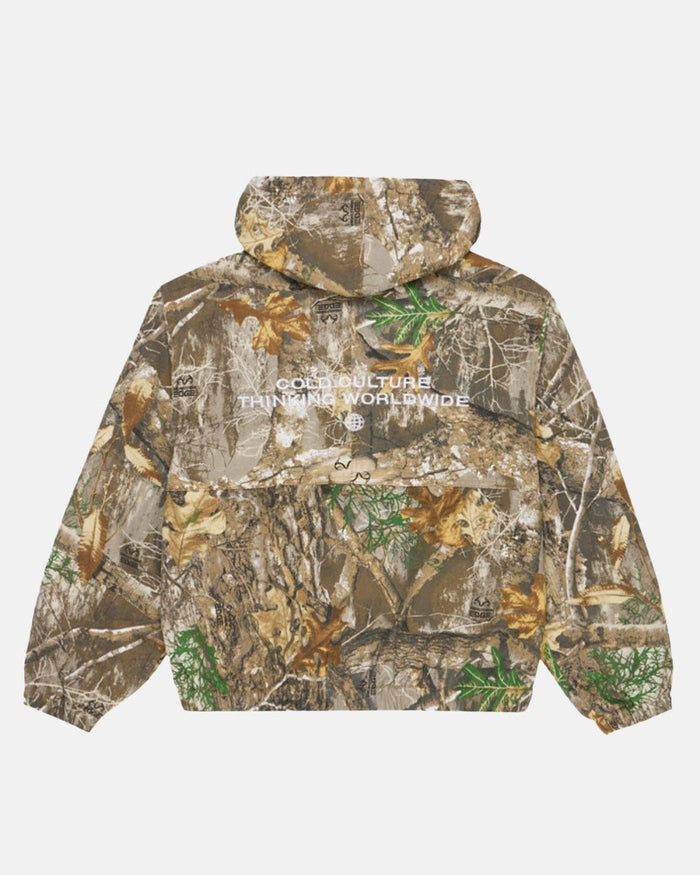 HOODED JACKET REALTREE - realtree camo hooded jacket, back view - Cold Culture