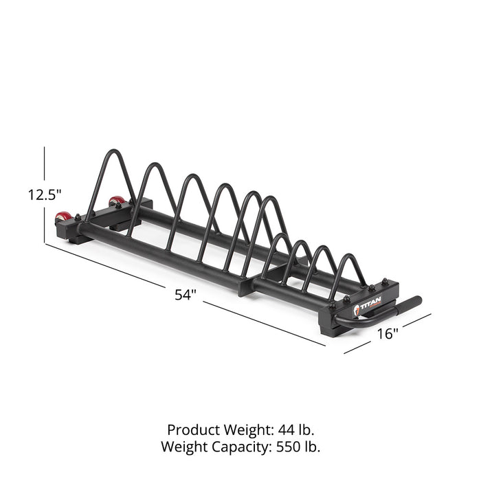 Horizontal Weight Plate Storage With Wheels