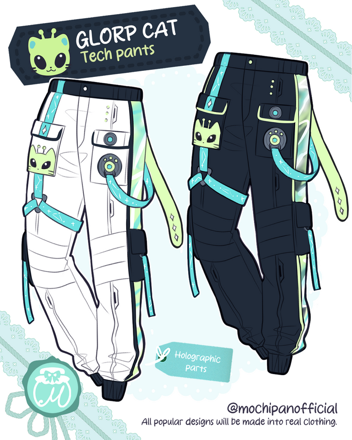 (Interest Check) Glorp Cat Tech Pants