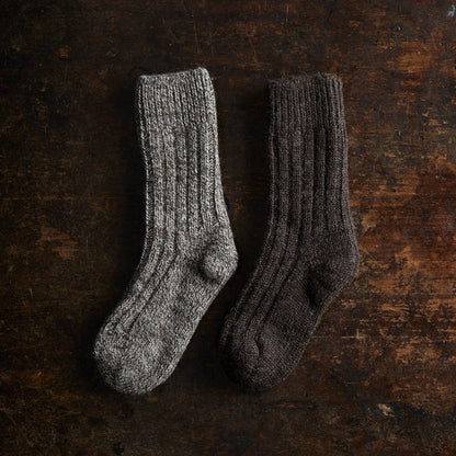Jacob Adults Socks - Wool - Loam