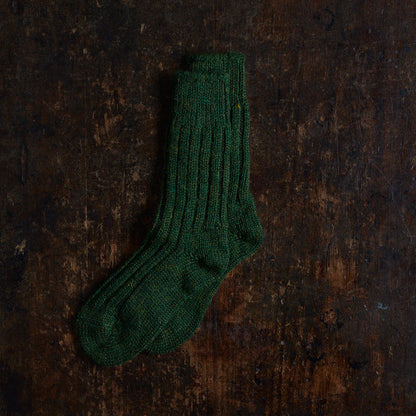 Jacob Adults Tweed Socks - Wool - Spruce