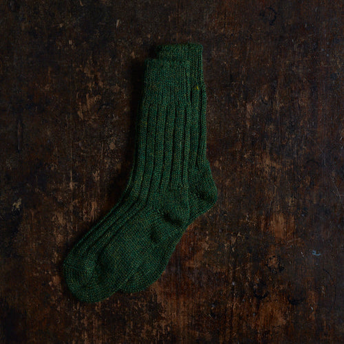 Jacob Adults Tweed Socks - Wool - Spruce