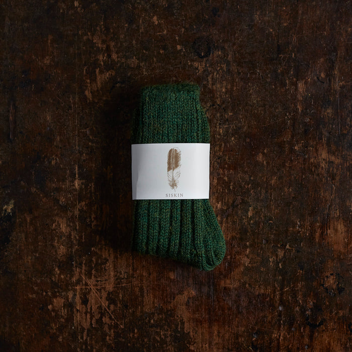 Jacob Adults Tweed Socks - Wool - Spruce