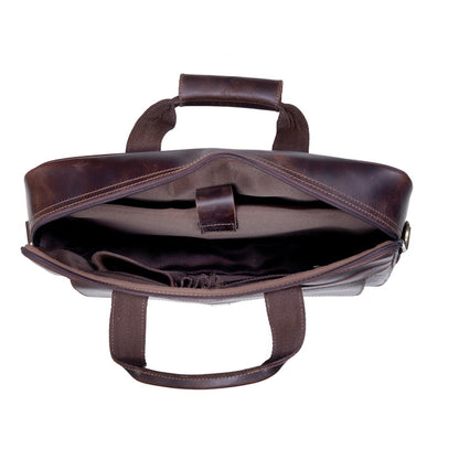 James Lawyer Leather Briefcase Bag