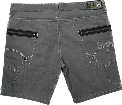 JC de Castelbajac Grey Denim 00's Shorts