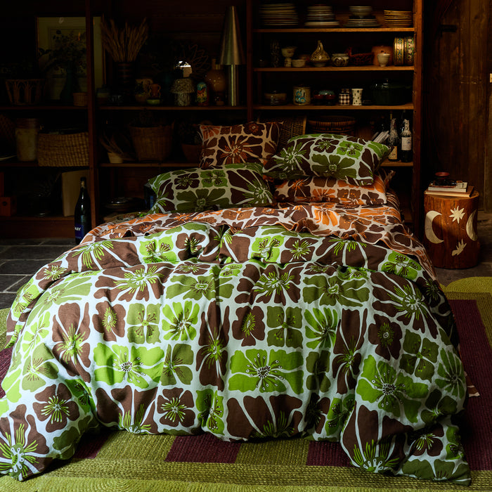 Jolene Linen Quilt Cover - Fluorite Queen