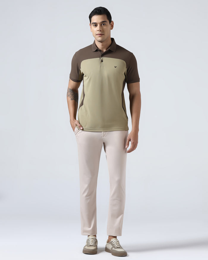 Khaki TechPro Solid Polo - Remus