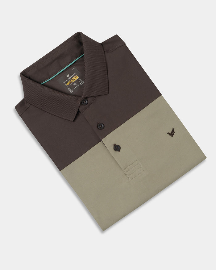 Khaki TechPro Solid Polo - Remus