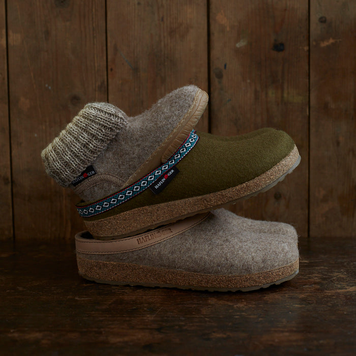 Kids Boiled Wool Yuki Slipper Boot - Beige Melange