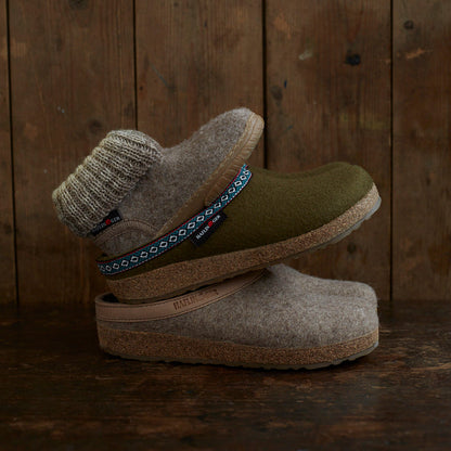 Kids Boiled Wool Yuki Slipper Boot - Beige Melange
