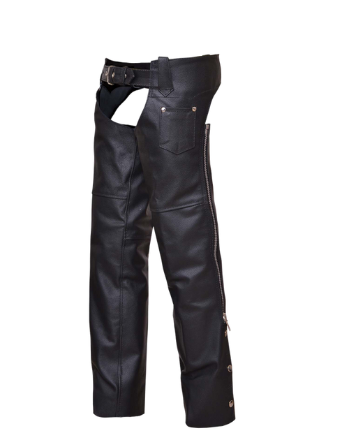 Kids Chaps: Kids Premium Leather Chaps
Coin Pocket
Silver hardware
Color: Black
Skin: Cowhide Leather
Brand: Unik Leather App