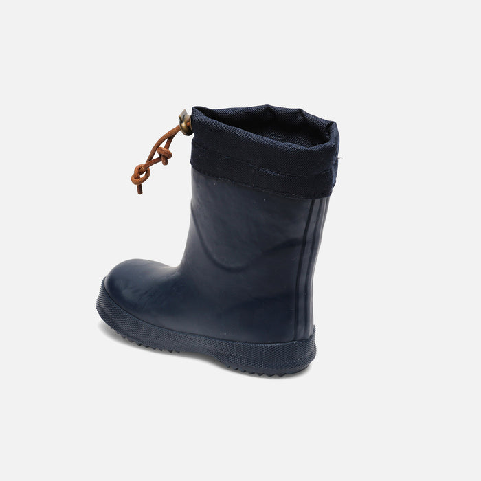 Kids Natural Rubber Wool Lined Boots - Blue