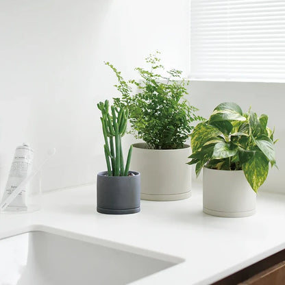 Kinto Plant Pot - Earth Gray