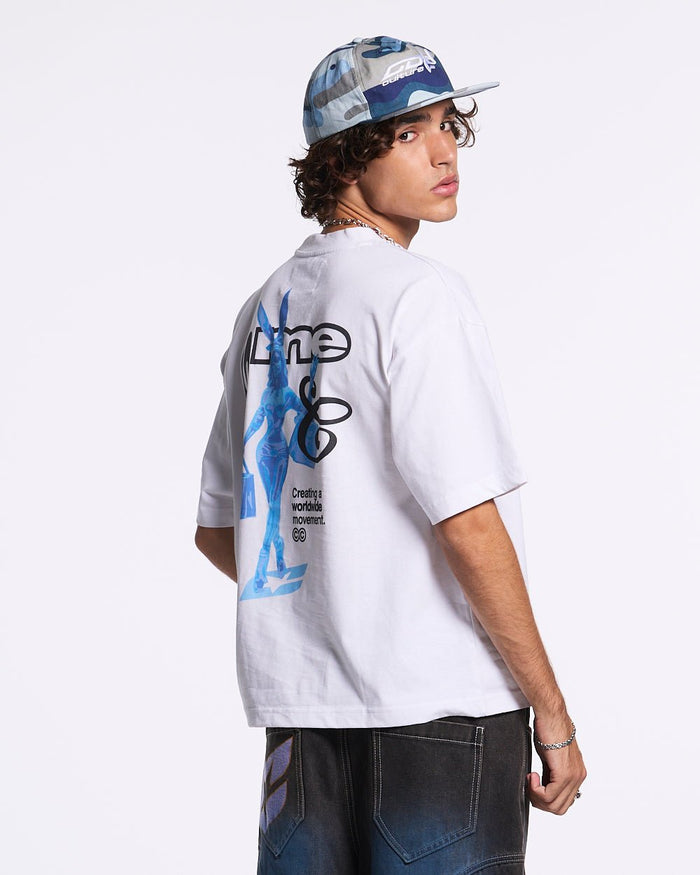 KISS THE BUNNY TEE WHITE - COLD CULTURE #man