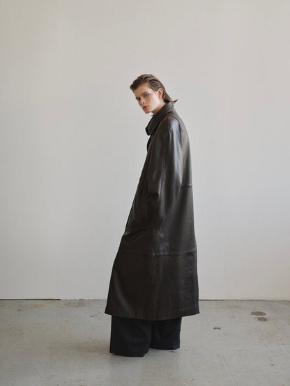 LEATHER COAT