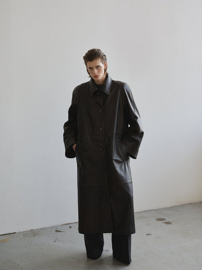 LEATHER COAT