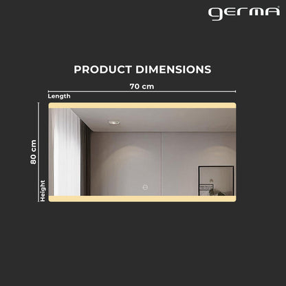 Led Mirror - Smart Touch Switch (138x75cm) Rectangle Shape - TR LED 043
