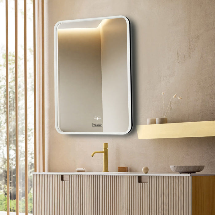 Led Mirror with Acrylic Frame - Smart Hand Wave Switch (80x60cm) Rectangle Shape - TR ACRLED 153