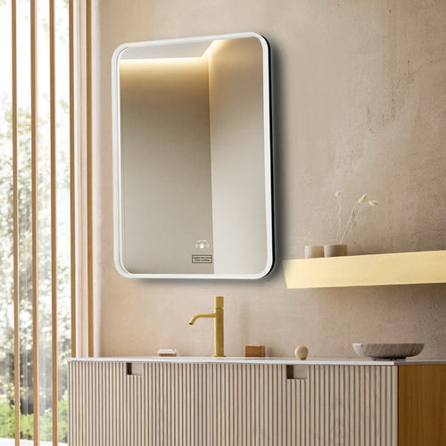 Led Mirror with Acrylic Frame - Smart Hand Wave Switch (80x60cm) Rectangle Shape - TR ACRLED 153