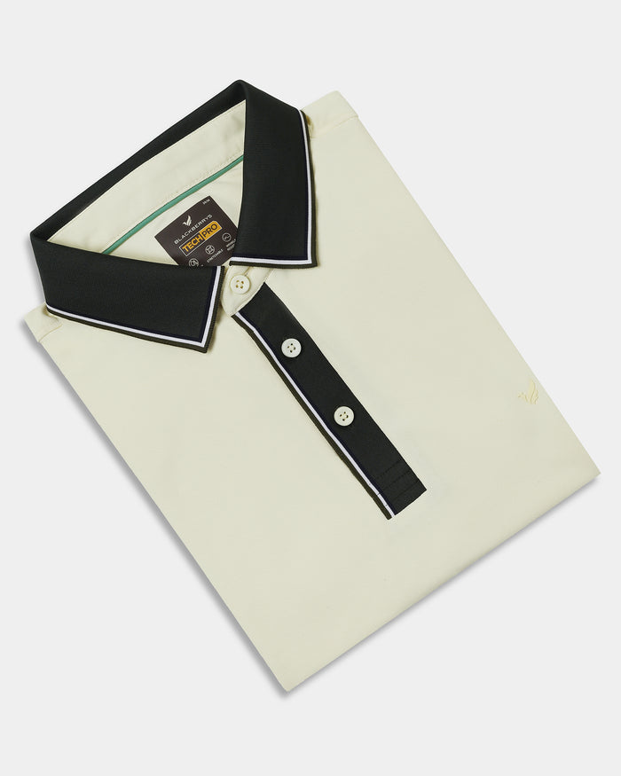 Lemon Yellow TechPro Solid Polo - Ron