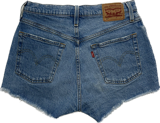 Levi's Denim Ripped High Waist Shorts