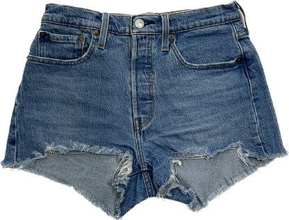 Levi's Denim Ripped High Waist Shorts