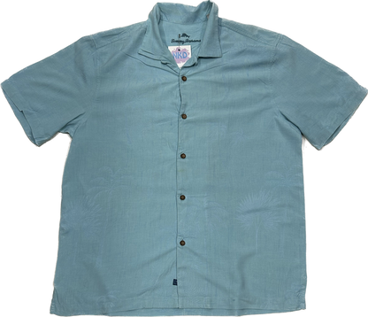 Light Blue Palmtree Summer Shirt